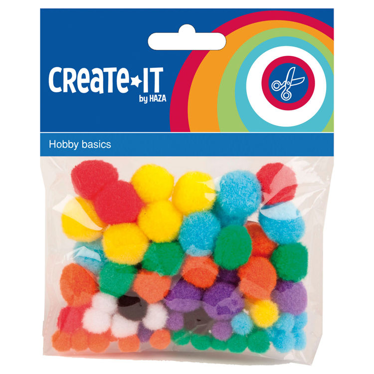 Picture of 3202 HAZA POMPOMS X78PCS